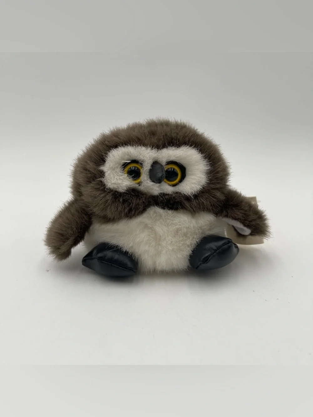 Vtg NOS 1997 Cushy Critter Purr-fection by MJC Spooky The Owl 4